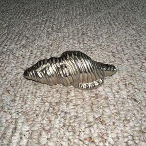 Small Silver Metal‎ Conch Shell beach house Decorative Dislpay